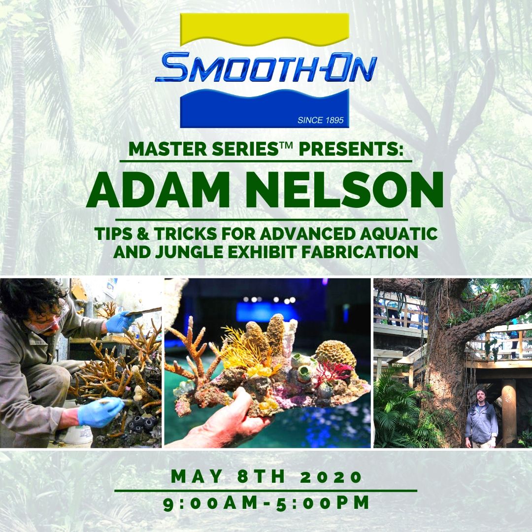 SmoothOn's tweet photo. Smooth-On Master Series™ Presents: Adam Nelson's Tips & Tricks For Advanced Aquatic and Jungle Exhibit Fabrication Seminar! May 8th at Smooth-On Headquarters! Sign up today!
For more visit: https://t.co/spUgDGkGhl
#smoothon #fabrication #aquarium #zoo #themedenvironment https://t.co/RnkL6NIfgq