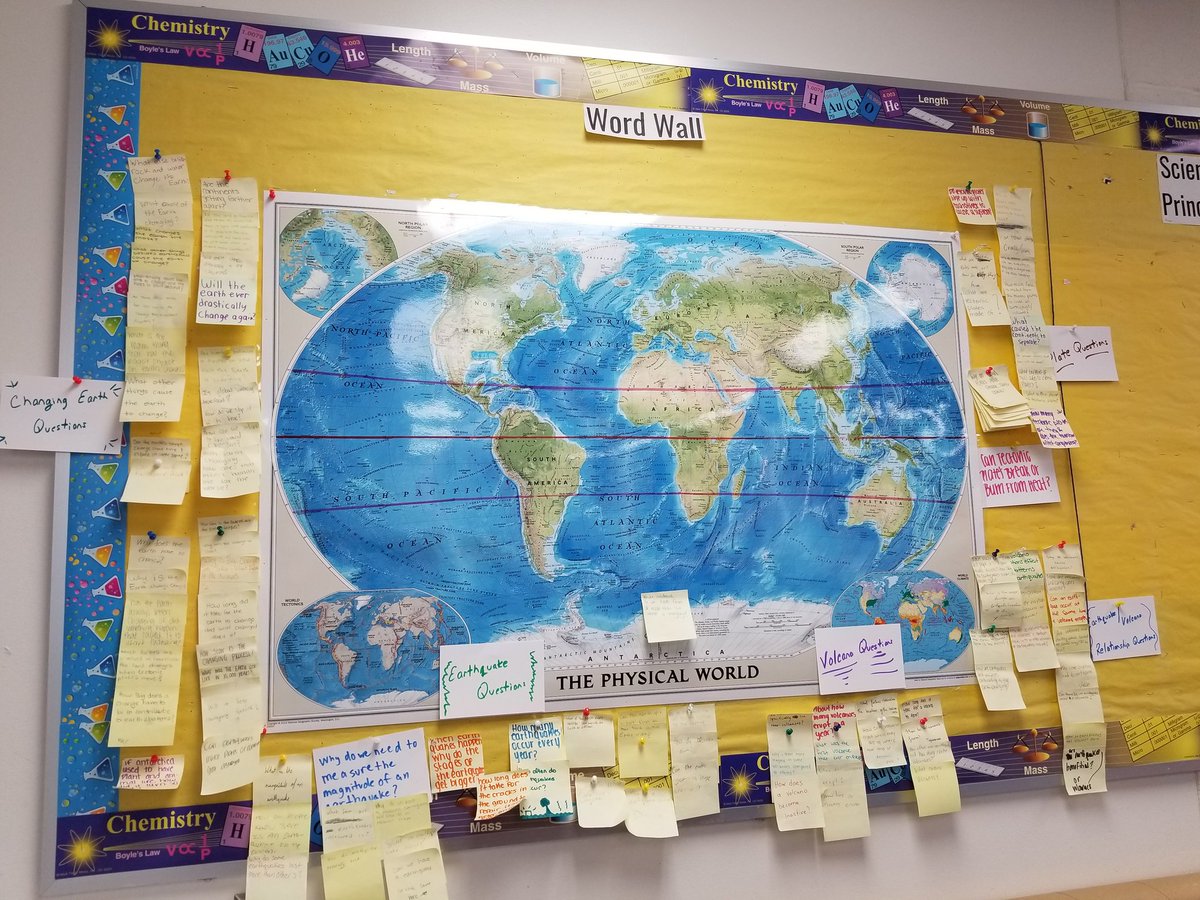 BK3DSci's tweet photo. #DQB for #phenomenon #HowIsTheEarthChanging? up & running! Ss developed ? sub-groups & are beginning to examine phenomenon to gather artifacts #ngsschat #IQWST @NGSS_tweeps @IQWSTeducators @ActivateScience https://t.co/rNA61DNv5y