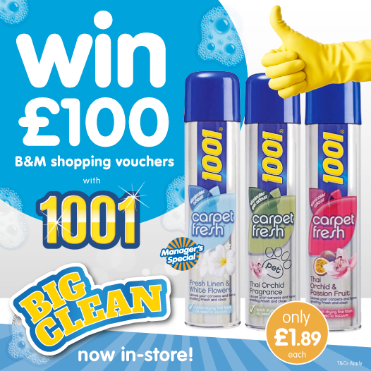 💸 #COMPETITION TIME-ENDS TOMORROW 💸

We've teamed up with <a href="/1001carpetcare/">1001carpetcare</a> (1001carpetcare.co.uk) to giveaway £100 worth of B&amp;M vouchers to ONE lucky winner!

For your chance to #WIN, simply FOLLOW, RETWEET &amp; COMMENT WHAT you'd spend your vouchers on! 

Comp ends 9am 21/2/20