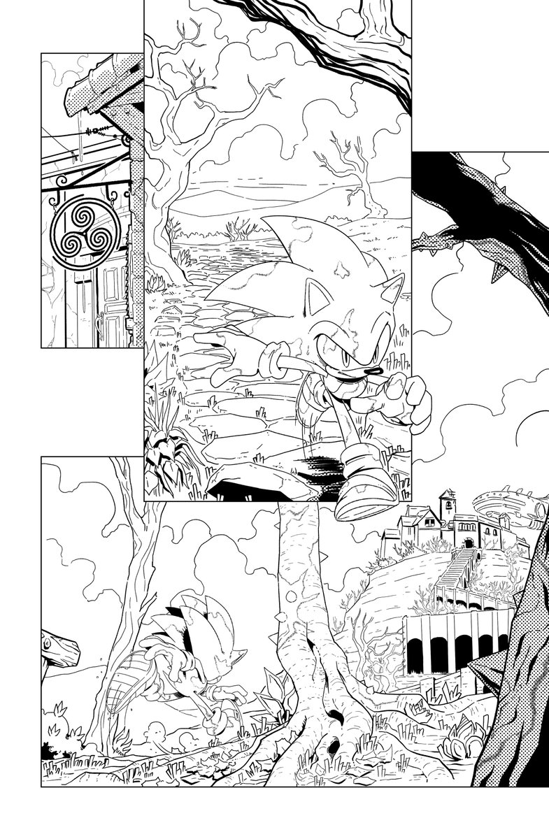 Here's some pencil-inks from issue 24.
#SonictheHedgehog #sonic 