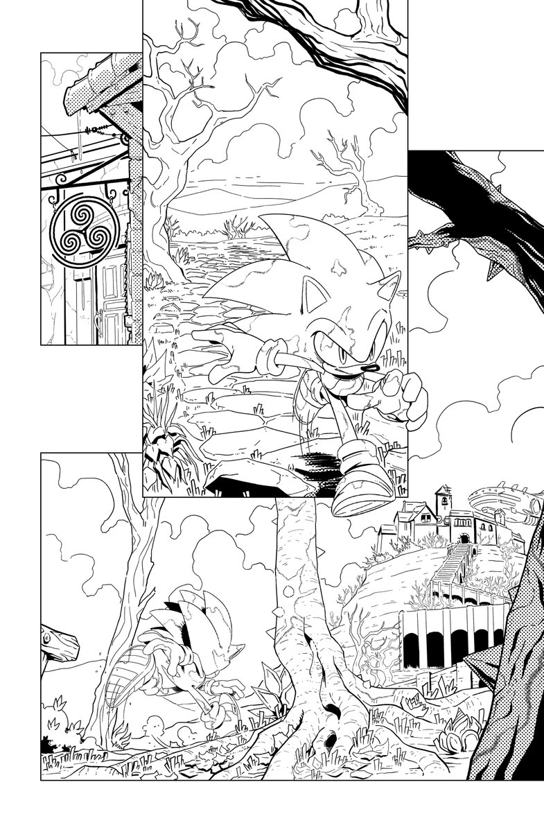 Here's some pencil-inks from issue 24.
#SonictheHedgehog #sonic