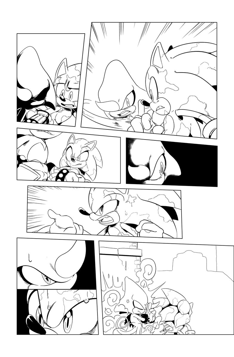 Here's some pencil-inks from issue 24.
#SonictheHedgehog #sonic 