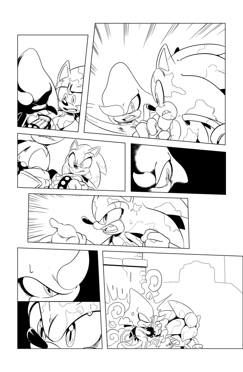 Here's some pencil-inks from issue 24.
#SonictheHedgehog #sonic