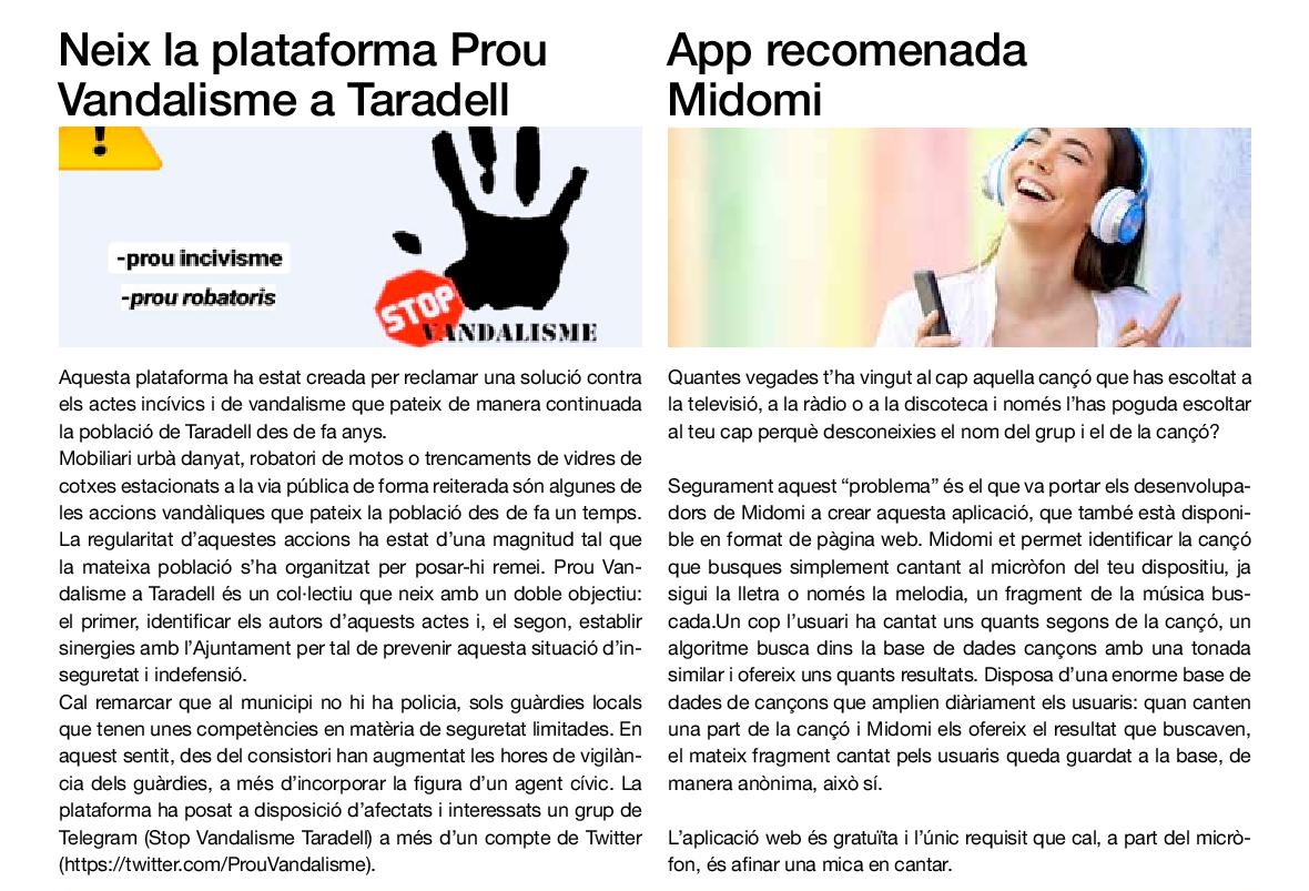 ProuVandalisme's tweet photo. Si us plau, hi ha una informació que no es correcte.
"Prou vandalisme a Taradell" no te compte de Telegram. "Stop vandalisme Taradell" va sorgir a posteriori i no ens representa com a plataforma. 
@AjTaradell @Ne3ur @CortesIvan1 #Taradell @mercecabanas @DaniOC18 https://t.co/gcbNrs7HuX