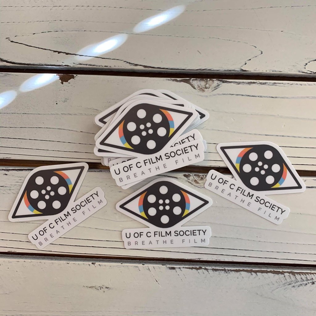 WE HAVE STICKERS NOW!!! Stop by our office (SS200) next week or come to our weekly screening to snag one of these bad boys 💕💕💕💕💞💞 <a href="/stickermule/">Sticker Mule</a> <a href="/UofCFilmSociety/">U of C Film Society</a>