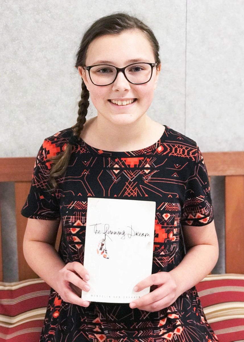 Congratulations to @HutchinsonMS's Sarah Rose for winning first place in the Letters About Literature Texas contest ✉️🥇 She wrote to author Wendelin Van Draanen about her book, The Running Dream, and how it impacted her and her grandmother after a hip surgery.

#WeAreLubbockISD