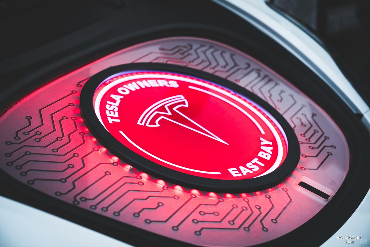 1975Creations's tweet photo. Stand out from the croud with your own customized app controlled LED,  W.T.F. What the Frunk - Model 3 Custom Frunk Cover, now available for pre-order for $499, shipping is included.   1 random winner will be selected in comments below on 2/25/2020 https://t.co/ihGGOUiTKd https://t.co/G3mKClHwrg