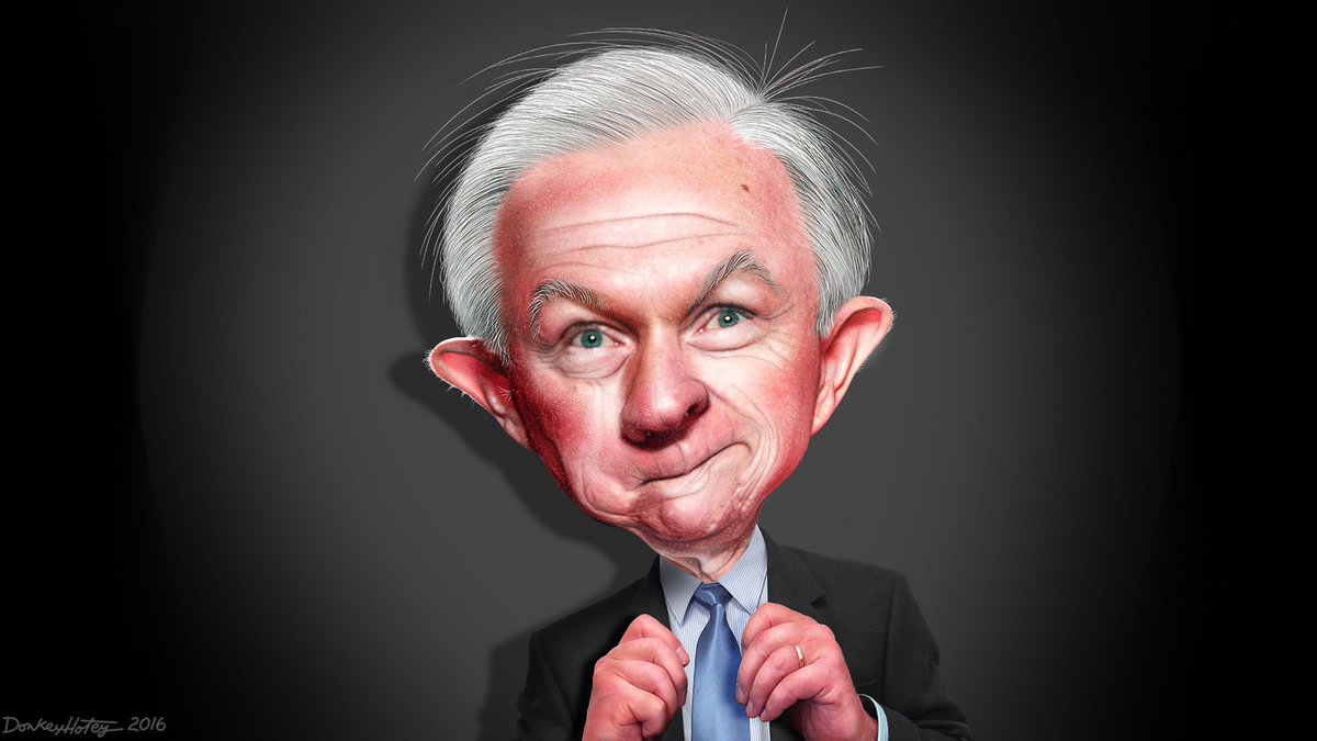 HowieOCallaghan's tweet photo. Hello Twitter yes it is I Howie. I must start my timeline by ensureing everyone knows the disdain I have for @jeffsessions; You are a racist dinosaur. RETIRE. #TermLimitsforCongress #DumboEars #FlyFlyMyPretties https://t.co/ruk4A9KFBC