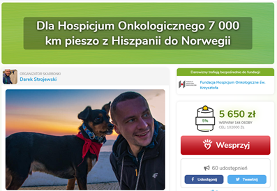 esoueu27's tweet photo. Dla Hospicjum Onkologicznego przemierzamy pieszo Europę 🌍 Łącznie 7000 km. Zbieramy na https://t.co/HonpF8I0Wn. Do tej pory zebraliśmy magiczne 5 650 zl.
Dołóż swoją cegiełkę już teraz i bądź częścia naszej drogi #WSłusznejSprawie #Wanderthon #RT https://t.co/TzrqvF2GI1