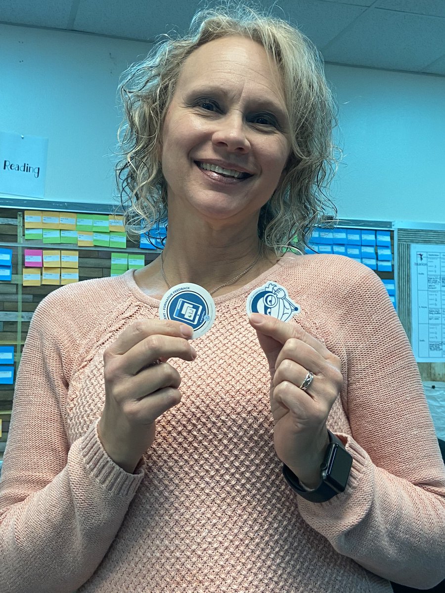 nikkipt's tweet image. Mrs Groden just earned two badges!!  @bryant_ele #aisdactivelearning