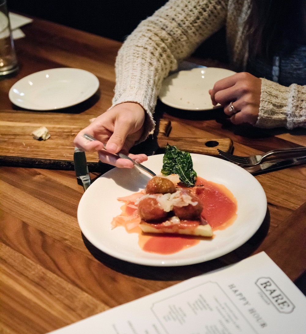 RareItalian's tweet photo. Late night food should always be tasty (and not pricy) #HappyHour #Weekend
Polpette Appetizer on the late night menu, Friday &amp; Saturday from 10p-Midnight. and it's only $10-bucks! https://t.co/O3VrdSFa3p