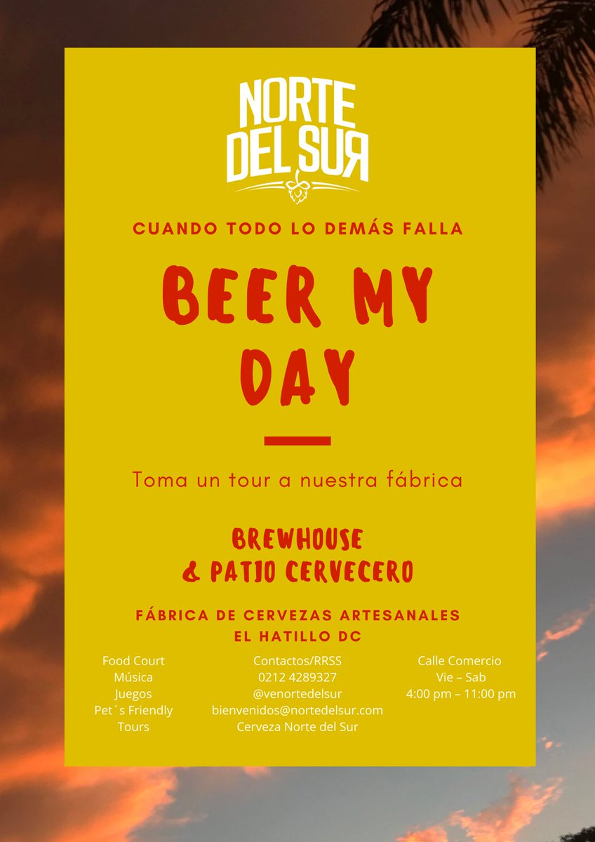 VENortedelSur's tweet photo. #embirrameeldia Fábrica de Cerveza Artesanal. El Hatillo DC https://t.co/aUxqu4CZej