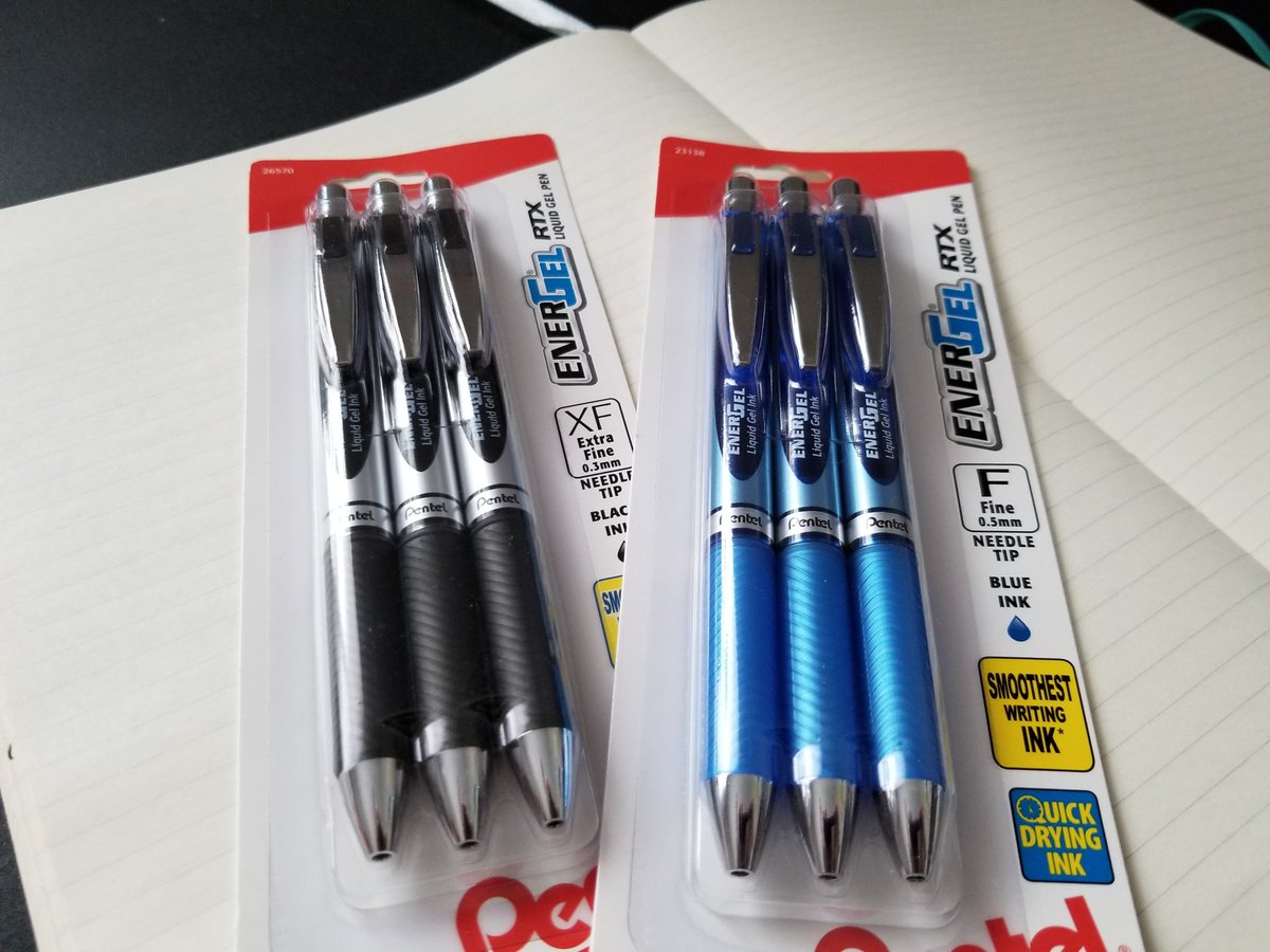 CallistoEmila's tweet photo. I'm obsessed with these pens! @PentelofAmerica I love to use them in my journal, creating teaching works, fiction works... I've even stopped using my phone for grocery lists so I can write more!
#penobsession #writerslife #cantgetenough #amwriting #writingcommunity https://t.co/8UxNQfeJFD