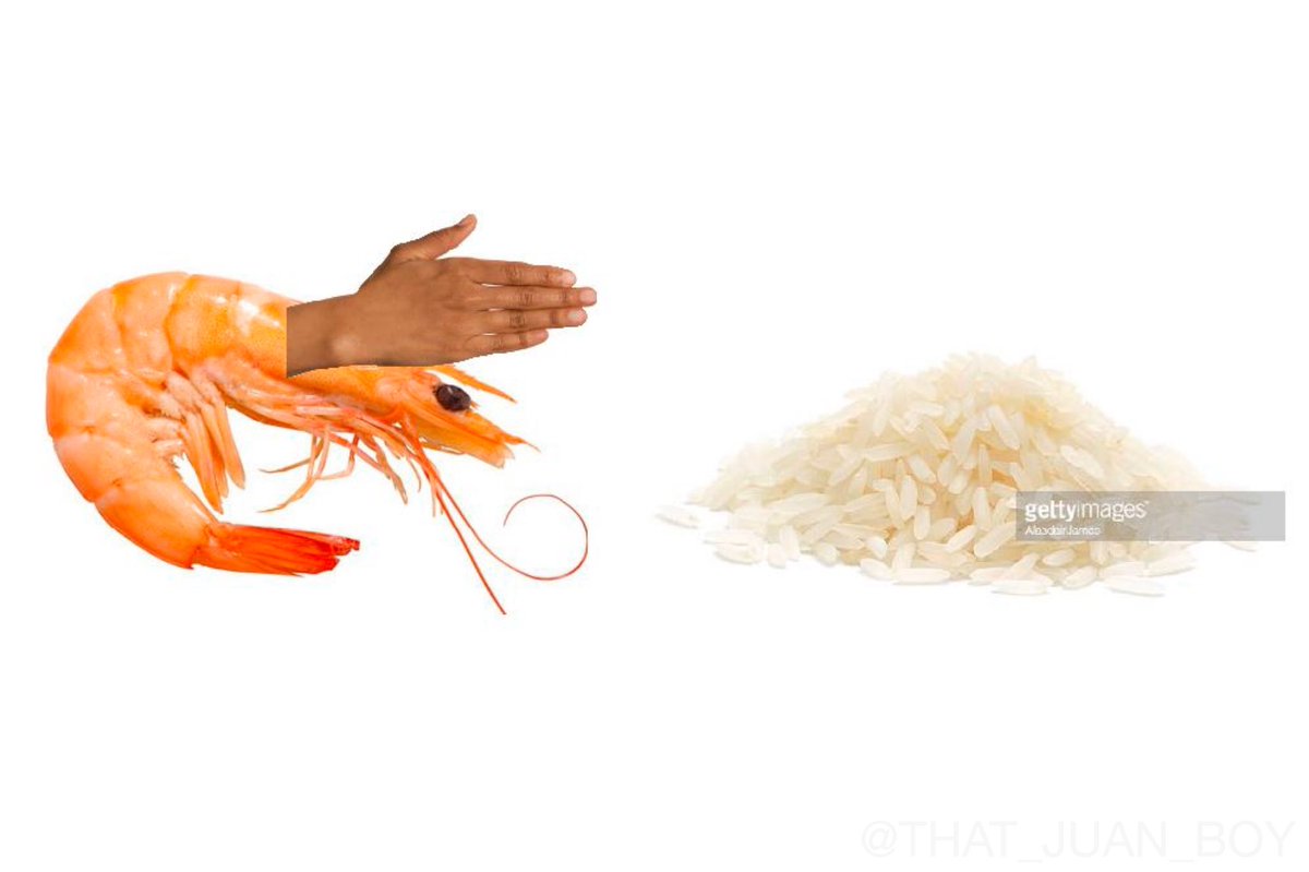 sweatergoddd's tweet photo. you telling me a shrimp fyed this rice up? https://t.co/TsNWm068St
