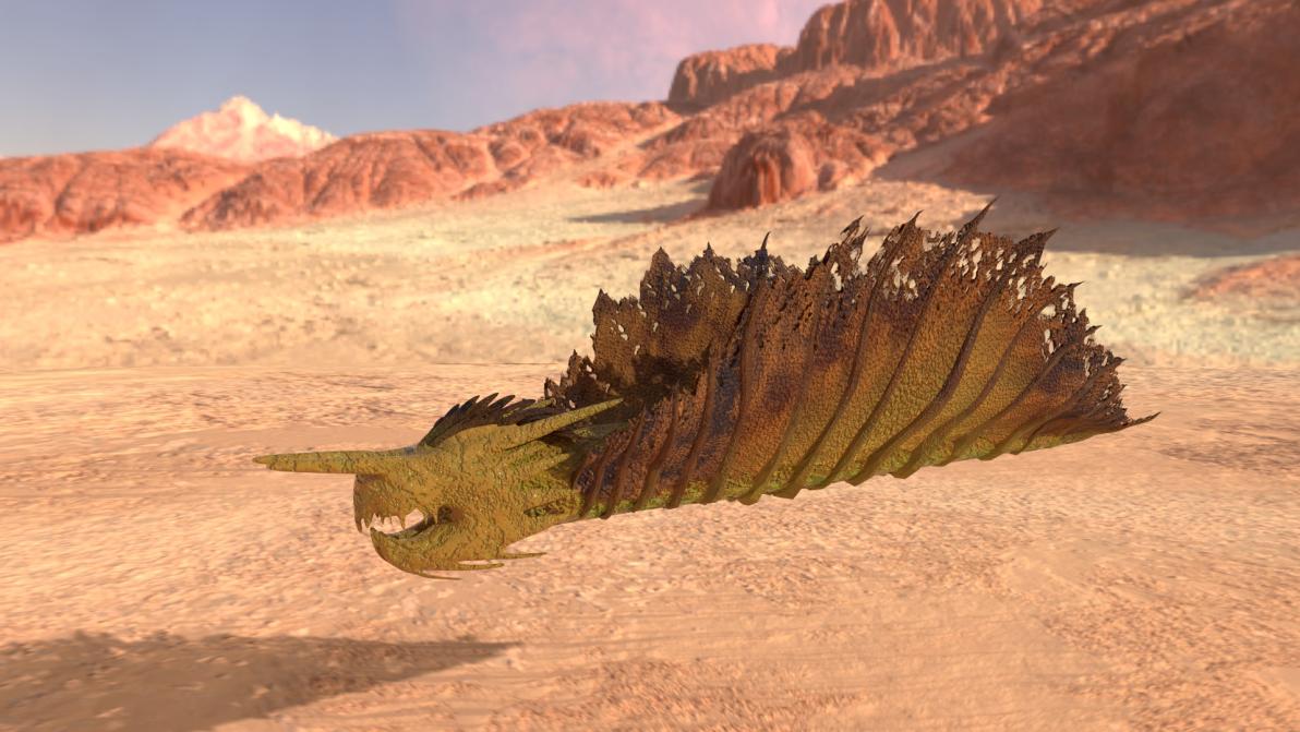 GoldenSandGames's tweet photo. The #SandtoSurf team is happy to announce the implementation of some of our final assets is fully underway! Including the monstrous Sand Worm done by @Aldania_Megami and rigged by our own @AvantAveGarde. Check out our latest build at https://t.co/2DzR3a0dUM!!! https://t.co/RdSJtFjxns