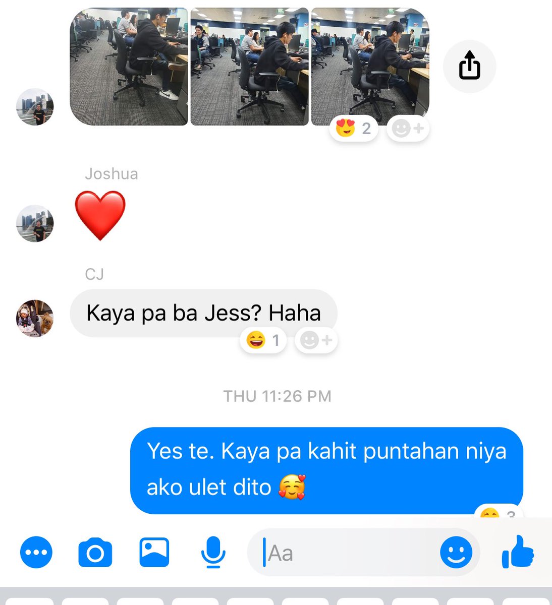 EryBash's tweet photo. 02/02/2020- Memorable day🥰 Pinuntahan lang nman ako ng office crush ko sa cube ko! Buti behave mga team mate ko hahaha 🥰 https://t.co/8Qm70YT99x