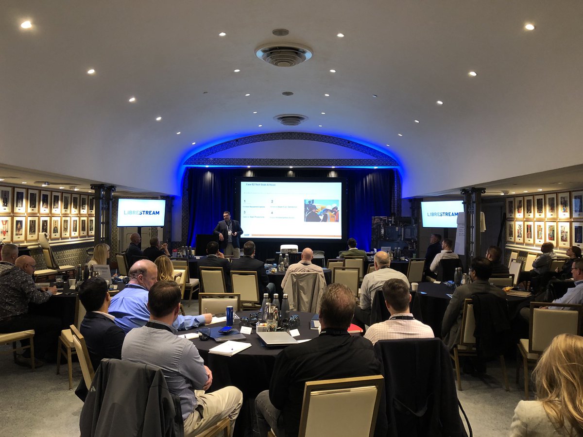 Librestream's tweet photo. Excellent presentations today by our customers @CaseCE and @Raytheon on their digital transformation journey. #LibInnovatorForum #DigitalTransformation https://t.co/V0m5egP9eF