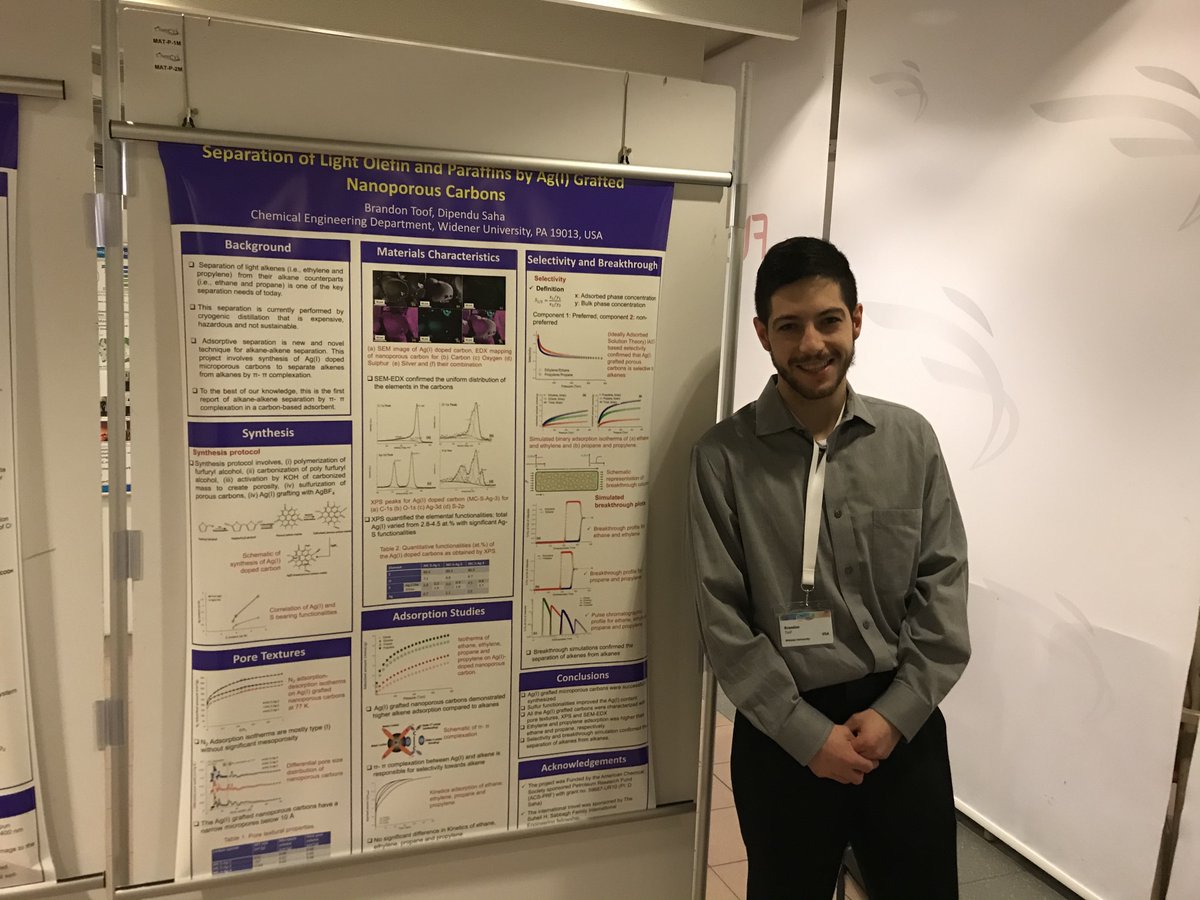 WUEngineering's tweet image. Graduate students Colin Unsworth and Brandon Toof are presenting with Dr. Dipendu Saha @ChemCYS in Blankenberge, Belgium! #ChemCYS #WidenerEngineering #ChemicalEngineering #WidenerPride 👏