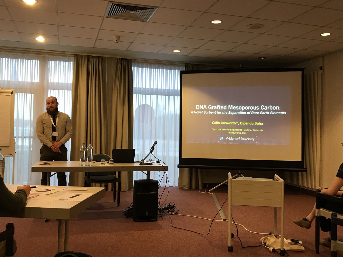 WUEngineering's tweet image. Graduate students Colin Unsworth and Brandon Toof are presenting with Dr. Dipendu Saha @ChemCYS in Blankenberge, Belgium! #ChemCYS #WidenerEngineering #ChemicalEngineering #WidenerPride 👏
