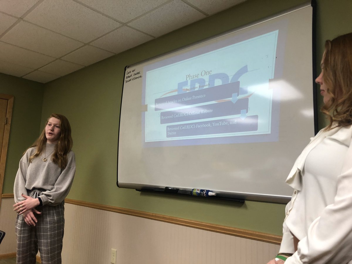 Two students from SRRHS presented to the cmERDC Board this morning their DECA research project on cmERDC.  They shared their ideas on how we can increase customer engagement and grow our online presence.  Great job kids, and DECA advisors!#teachinglifeskills <a href="/isd47/">Sauk Rapids-Rice Public Schools</a> <a href="/SRRHSDECA/">Sauk Rapids DECA</a>