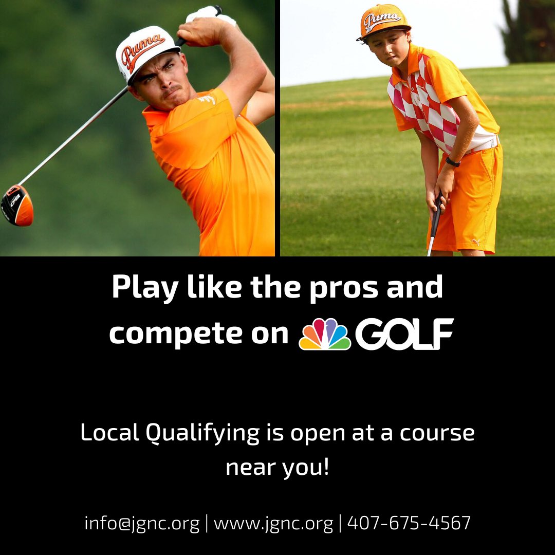 nb3jgnc's tweet photo. Play like the pros and compete on Golf Channel! 

Sign-up for a local qualifier near you for this amazing opportunity: https://t.co/qpc6OqLCZq 

#jgnc #getNOTAHced #juniorgolf https://t.co/miAjFdTHwI