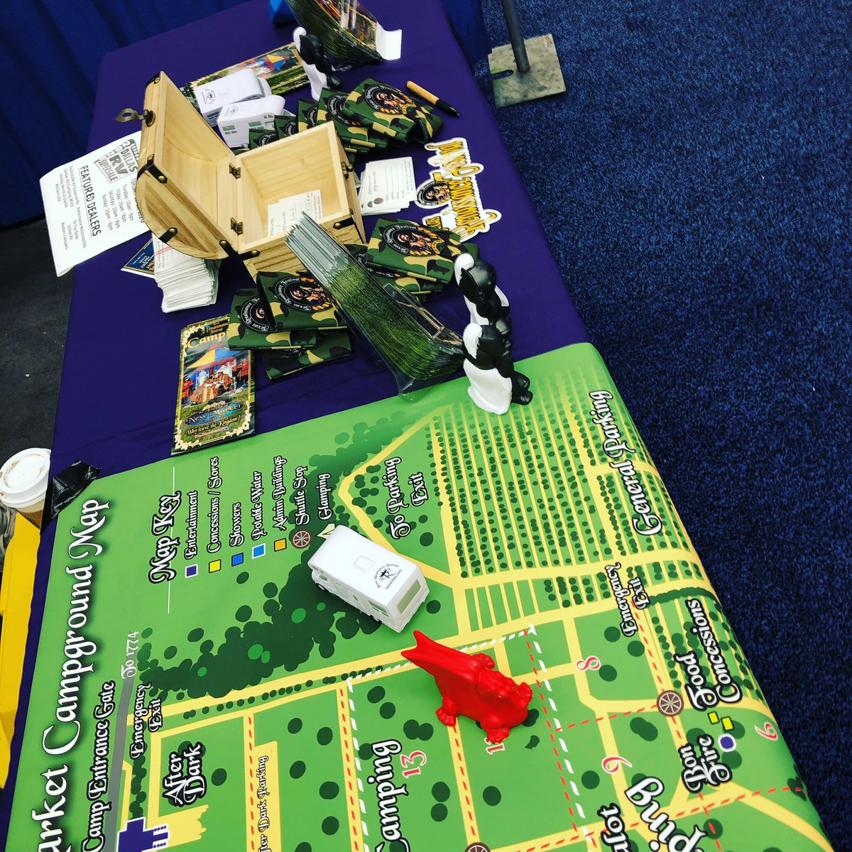 fields_new's tweet photo. All set up at the Dallas RV show! #texrenfest #fieldsofnewmarket #rvshow #dallasrvshow https://t.co/yAggYMSeUo