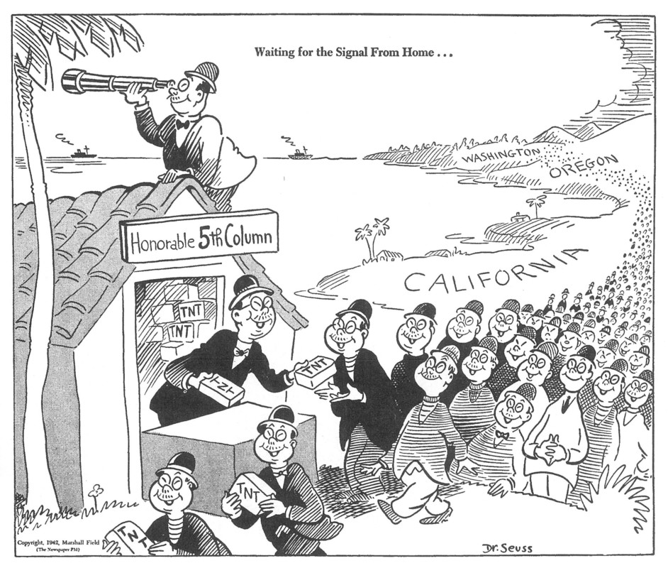 Fear of treachery from ethnically Japanese Americans is high