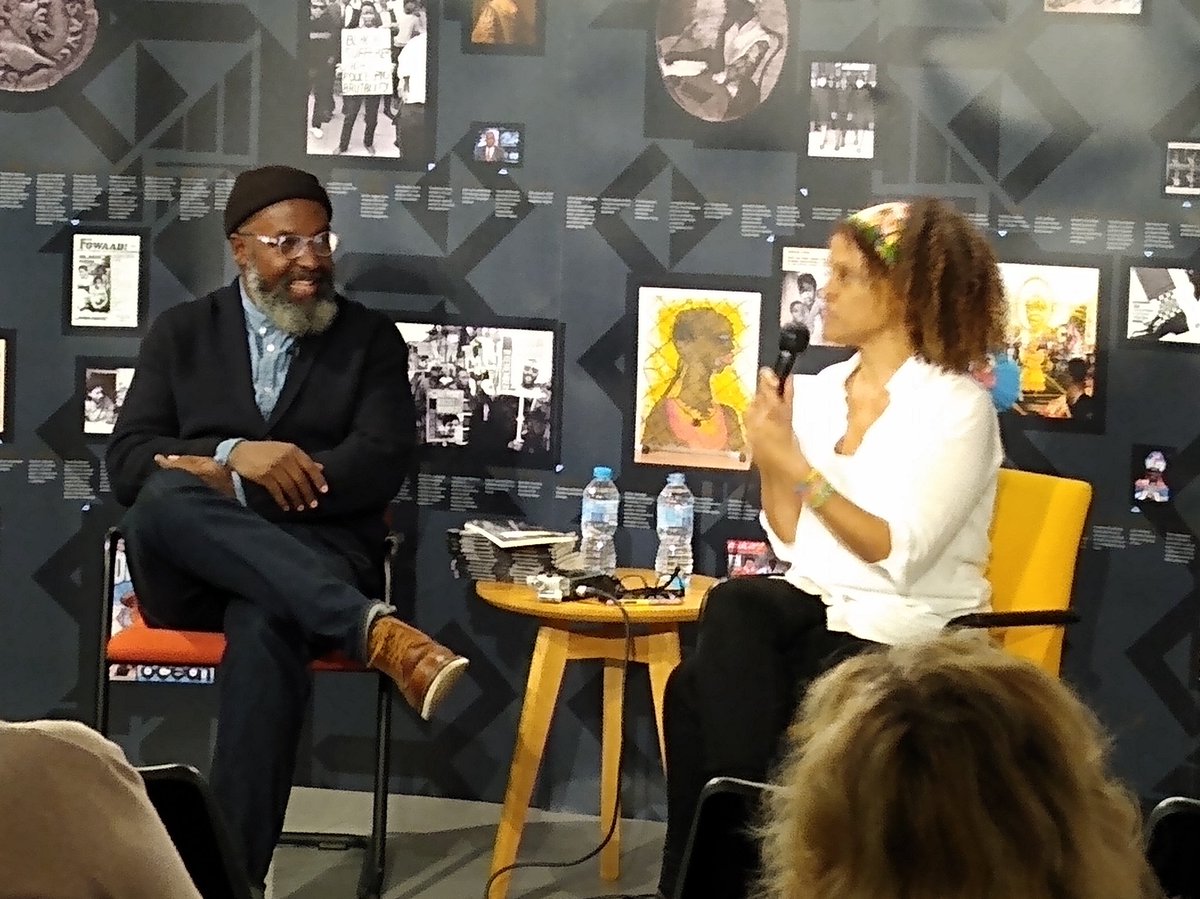 Speak_Volumes's tweet photo. And for tonight's event: An Epic Conversation with TS Eliot Prize winner Roger Robinson & Booker Prize winner Bernardine Evaristo! 🙌🏿💪🏿
#APortableParadise #GirlWomanOther #epicconversation @BernardineEvari https://t.co/yCtQZjRh5y
