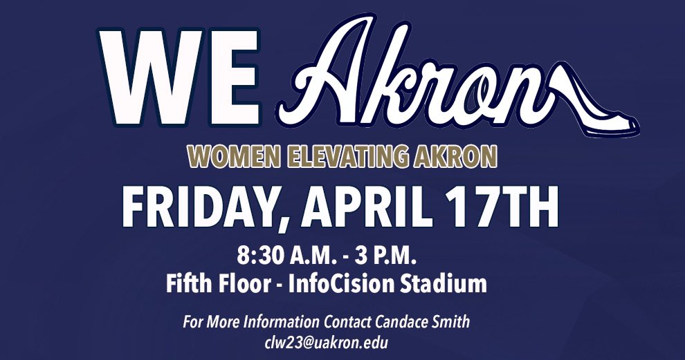 ZipsWBB's tweet photo. Save the date!๐
Akron womenโs basketball is excited to host our inaugural leadership seminar! ๐ง ๐ฃ
#ELEVATE
#WEAkron https://t.co/GmJLCCmxuE