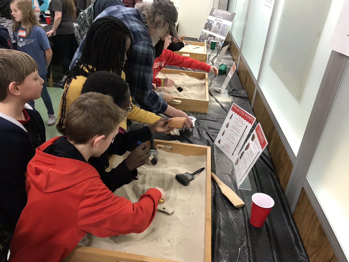 GingerJ37513074's tweet photo. My third grade Quest students had an awesome day at UGA learning about anthropology! Their favorite activities were looking for artifacts in an archeological dig and examining different animal bones.#ncssbethebest @UGAArchaeolab @kimberly_wilber #Cougarstrong https://t.co/C7ucVnJBIe