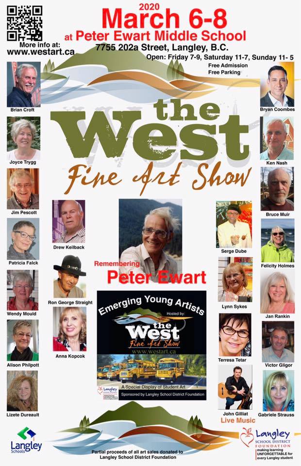 WestFineArt's tweet photo. #SavetheDate for the Early Spring Edition of the #WestFineArtShow &amp; Sale at the Peter Ewart Middle School in Langley, March 6-8, 2020.  More info at: https://t.co/FmzzVlpp2l https://t.co/C5kI0humM2