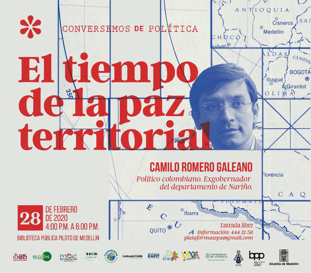 Gracias de verdad a quienes nos invitan a todos los rincones de Colombia.Estaremos en Antioquia en múltiples charlas, aquí les va la invitación a cuatro de ellas, entre el 27 y 29 de febrero. Allá nos vemos!