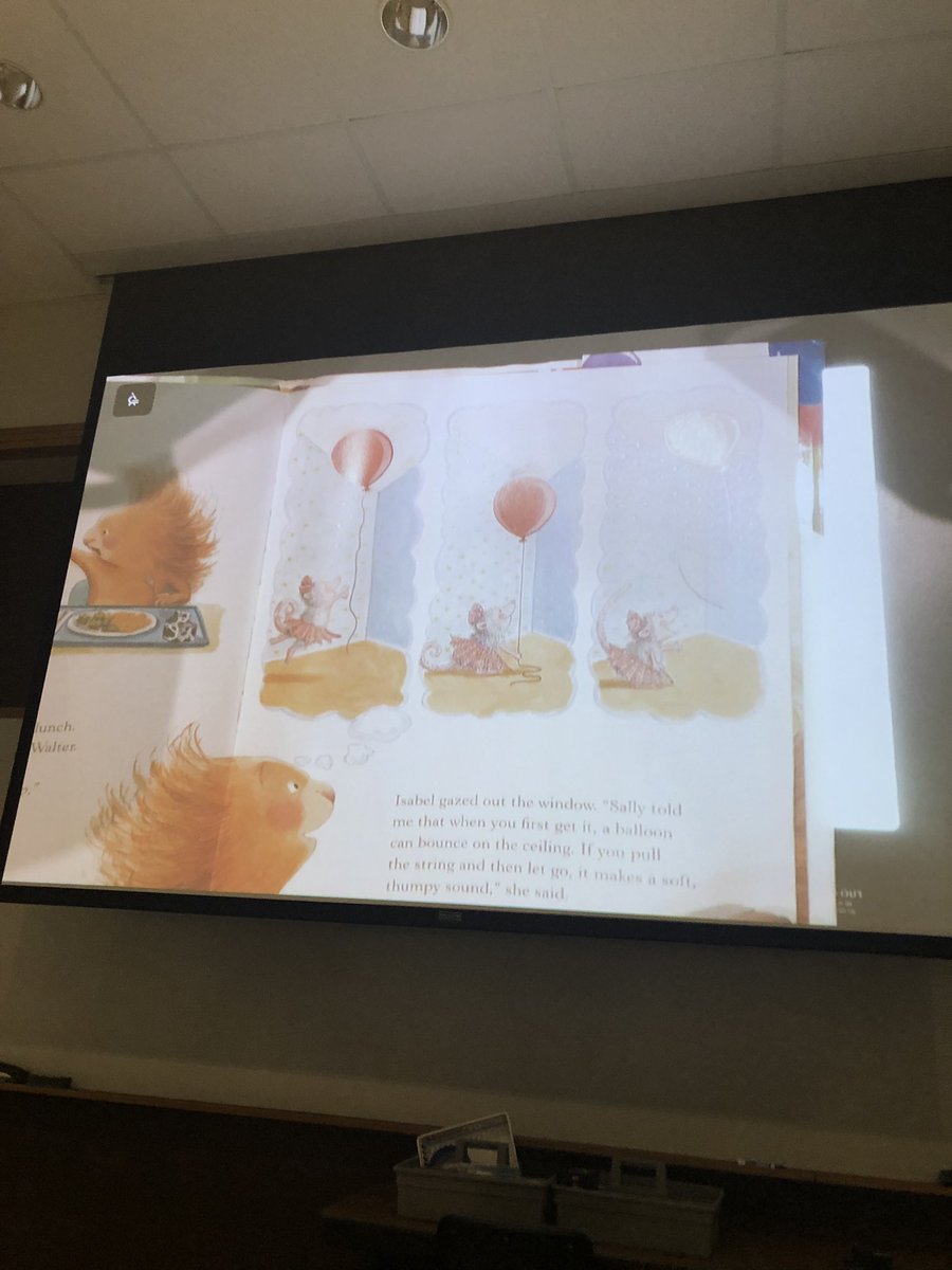landhms's tweet photo. Poor Isabel can’t get a balloon! Interactive read aloud is powerful! #r12litconference https://t.co/5vDVum4oaA