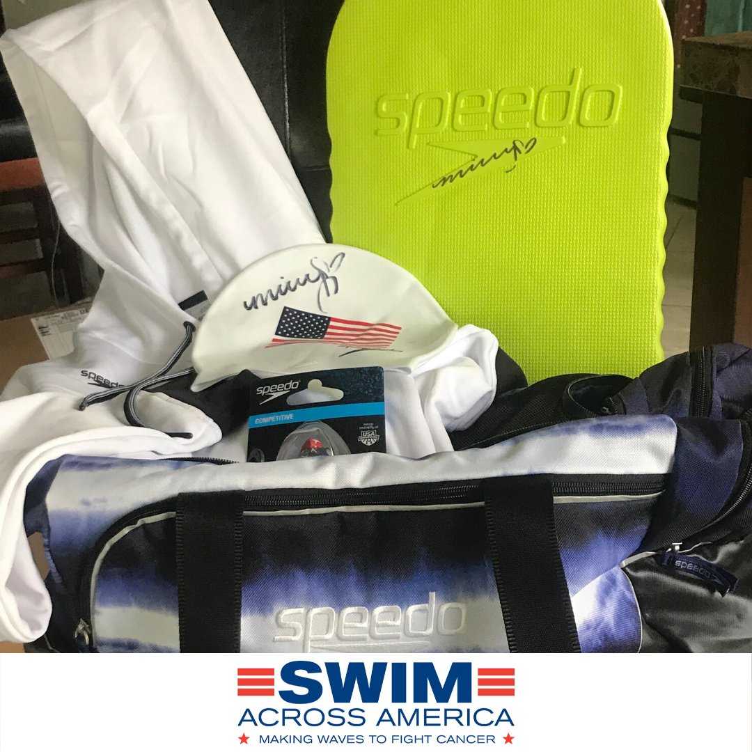 saatampabay's tweet photo. Thanks to Augusta Swim Supply for our awesome 2020 raffle prizes: A speedo duffle bag, goggles &amp; hoodie, as well as a cap &amp; speedo kick board - signed by Missy Franklin!

The more funds you raise for @MoffittNews &amp; @AllChildrens the better chance you have to win an amazing prize! https://t.co/OnhdluWy5g