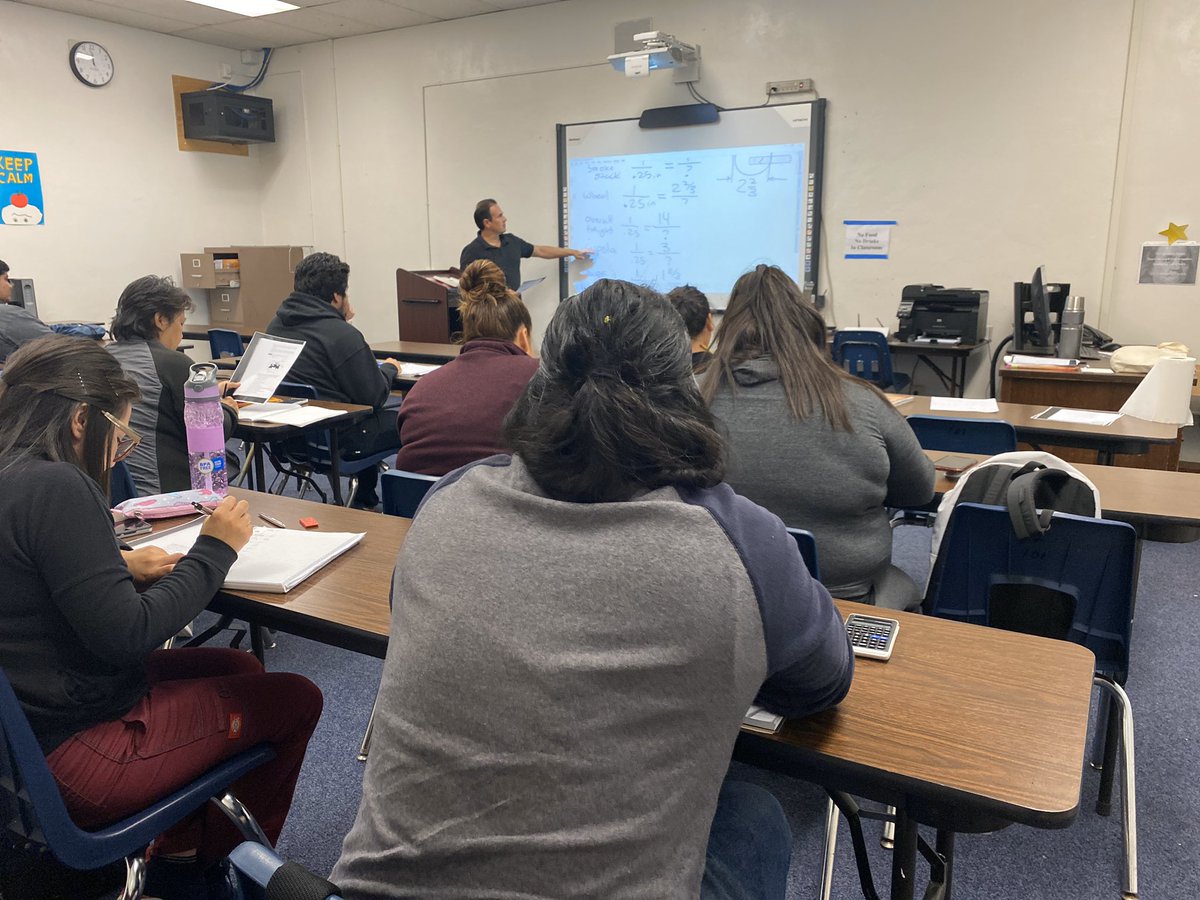Mr. Ojeda relying on his strengths to provide an outstanding math lesson! Sweetwater Adult Ed Is the place to be!