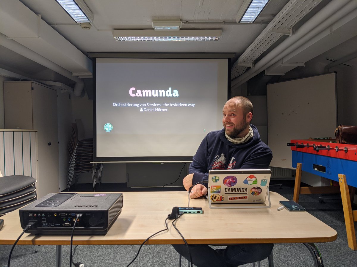 FrankPrechtel's tweet image. Another round of BPM (beer process modeling) with @KuschelKrolik of @SCC_at_DATEV presenting #Camunda at #Hackerkegeln.

github.com/camunda
hackerkegeln.de