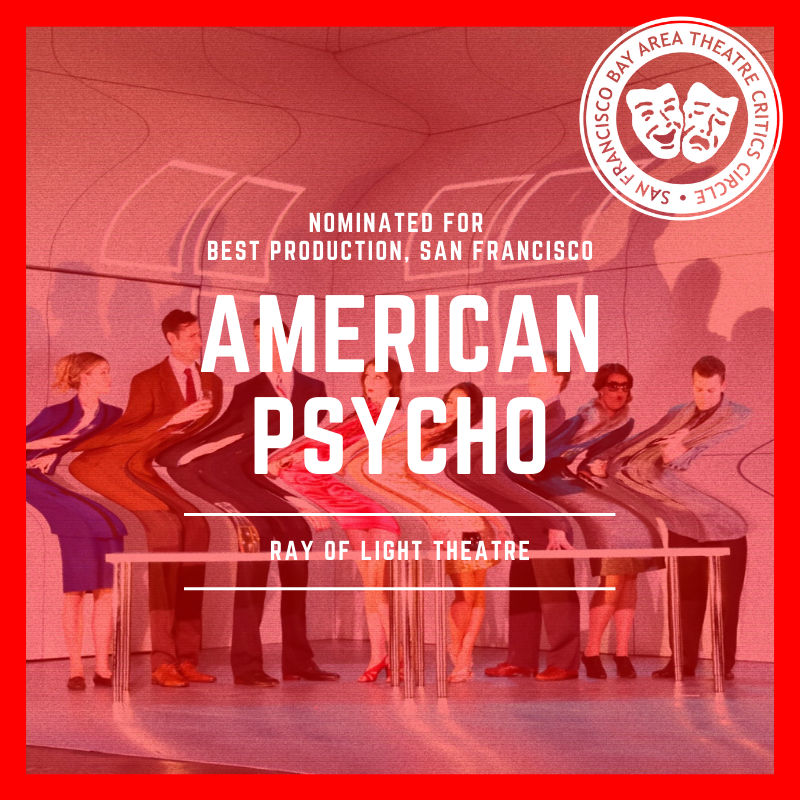roltheatre's tweet photo. #AmericanPsycho nominated for 10 #SFBATCC Awards. Thank you, @SFBATCC for the recognition. Congratulations to all the nominees! https://t.co/pnfLJLIQEp