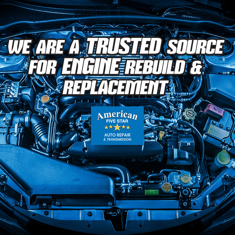 American5Star's tweet photo. At American Five Star Auto Repair &amp; Transmission in Tempe, our auto mechanics are available to address all your auto repair needs, including engine rebuild and replacement! Schedule An Appointment Online 📲 https://t.co/J4EMxkZHup https://t.co/rBdYYJmkji