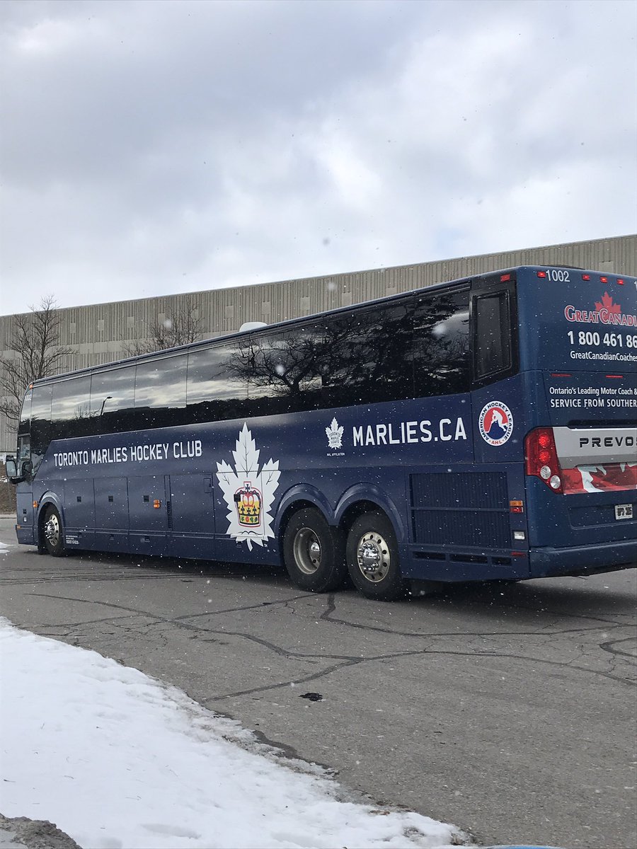JrAPredators's tweet photo. Predators bus is loaded and on its way to https://t.co/EWoUp6cLKs, hopefully some of the marlies good luck will rub off on us. https://t.co/ynD4aMHQqG