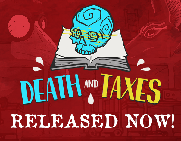PlaceholderGW's tweet image. 3 YEARS OF WORK AND DEATH AND TAXES IS IS NOW RELEASED! THANK YOU EVERYBODY, WE ARE SO HAPPY!

Get it now on Steam!
store.steampowered.com/app/1166290/De…

( please retweet, share x_x )