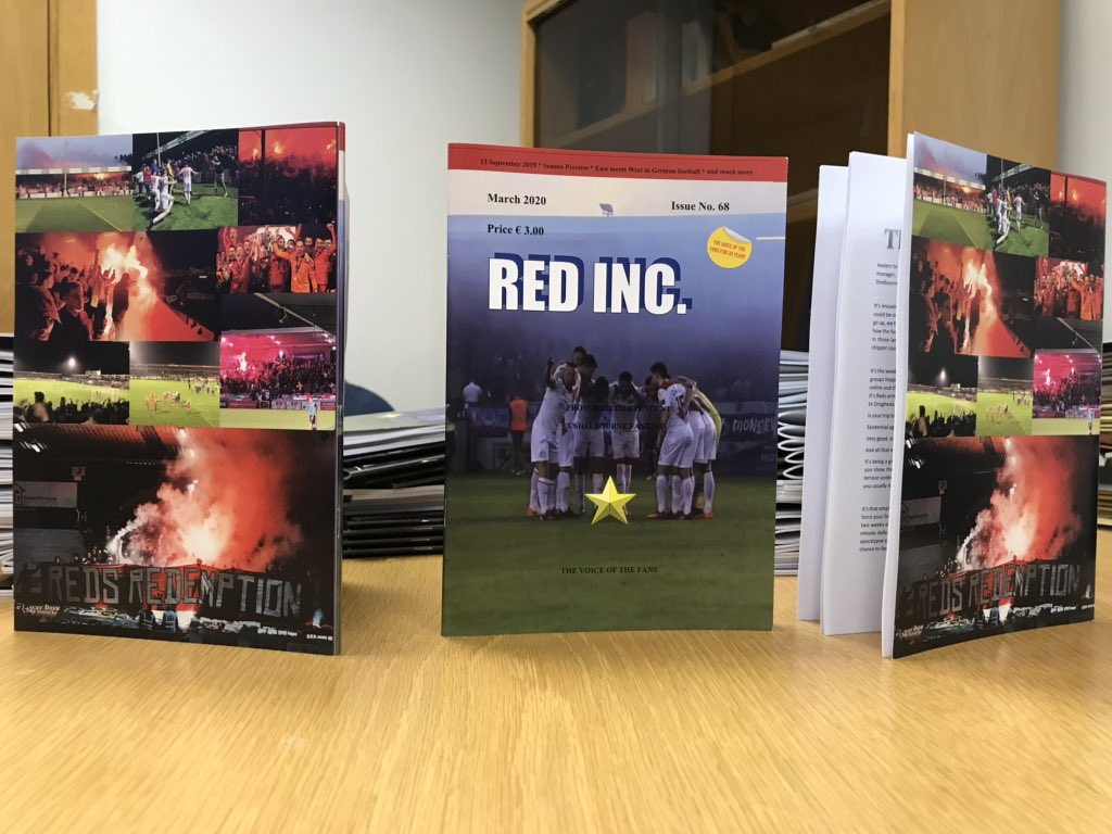 RedsIndependent's tweet photo. #RI68 on sale tomorrow night from 6.45 outside Tolka. โฌ3
Or available TYD via PayPal or Revolut โฌ4 Ireland, โฌ5 ROTW https://t.co/nbL9OsE1Kj