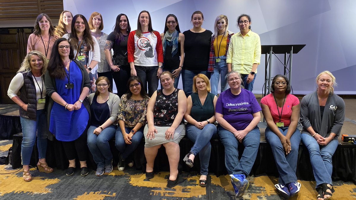 terrihav's tweet photo. Women in Wireless at #WLPC 2020.  @802_11ACarson @Mae149 @amyengineer @MoBetterWiFi @jjx @terrihav @KristinKraakmo @KelleyDee724 @DawnPepperTech @WiFi_Kub @JenniferLucille @LarianaLuy @tauniodia @Summarosee @anita_torres https://t.co/zS7l7RbcRz