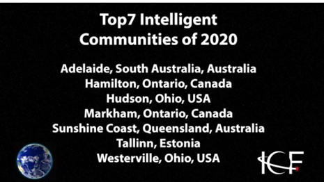 The Intelligent Community Forum's 2020 TOP7 were announced. Which community will become the Intelligent Community of the Year at the ICF 2020 Summit? June 16-18 intelligentcommunity.org/summit2020
<a href="/Newcommunities/">Intelligent Community Forum</a> <a href="/icfinstitute/">ICF Global Institute</a> <a href="/ICFCanada/">ICF Canada</a> <a href="/ICF_Taiwan/">ICF Taiwan</a> <a href="/chuicftw/">中華大學智慧城市研究院</a> @FutureCitiesCA <a href="/AusSmartComms/">SmartCommunitiesAU</a>