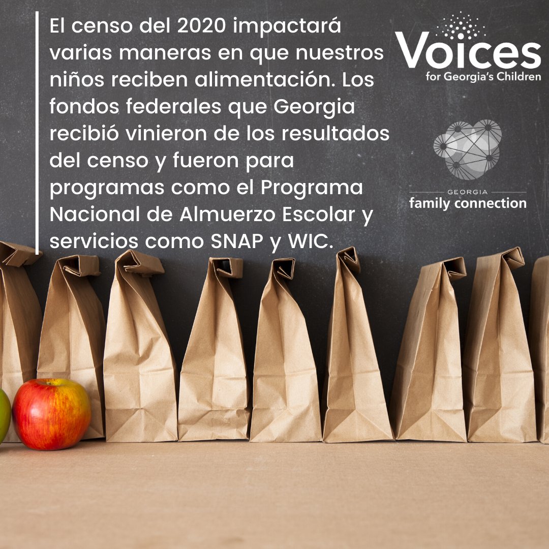 RockdaleSchools's tweet photo. Los recuentos del censo determinan los fondos federales que GA recibe para programas como el Almuerzo Escolar, Becas de Título I, Edu. Especial y Head Start, que afectan a los 2.5 millones de niños de GA #everyonecounts # 2020Census #RockdaleCounts #Georgiacounts @USCensusBureau https://t.co/0nchXeuREG