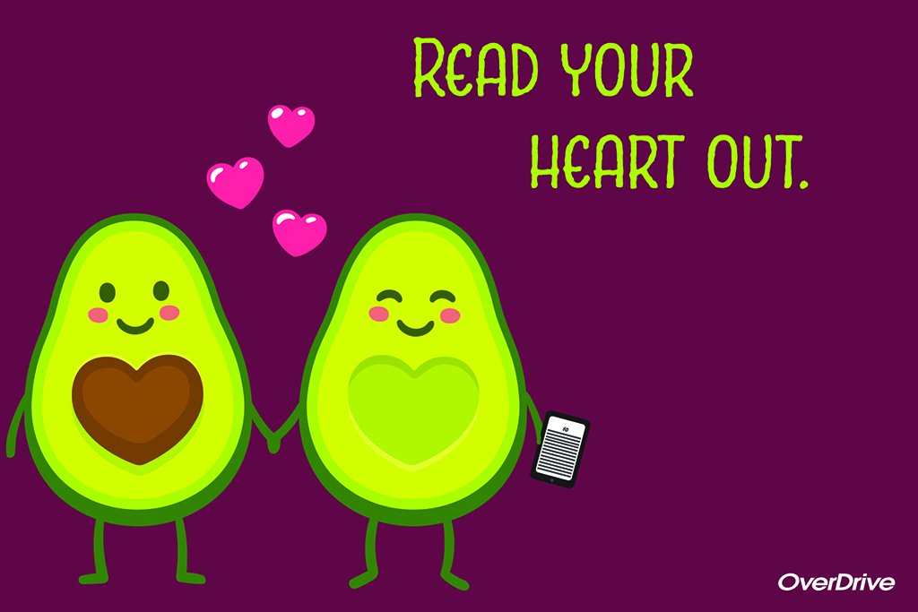 a illsutration of two cartooon avacado halves standing and holding hands, smiling