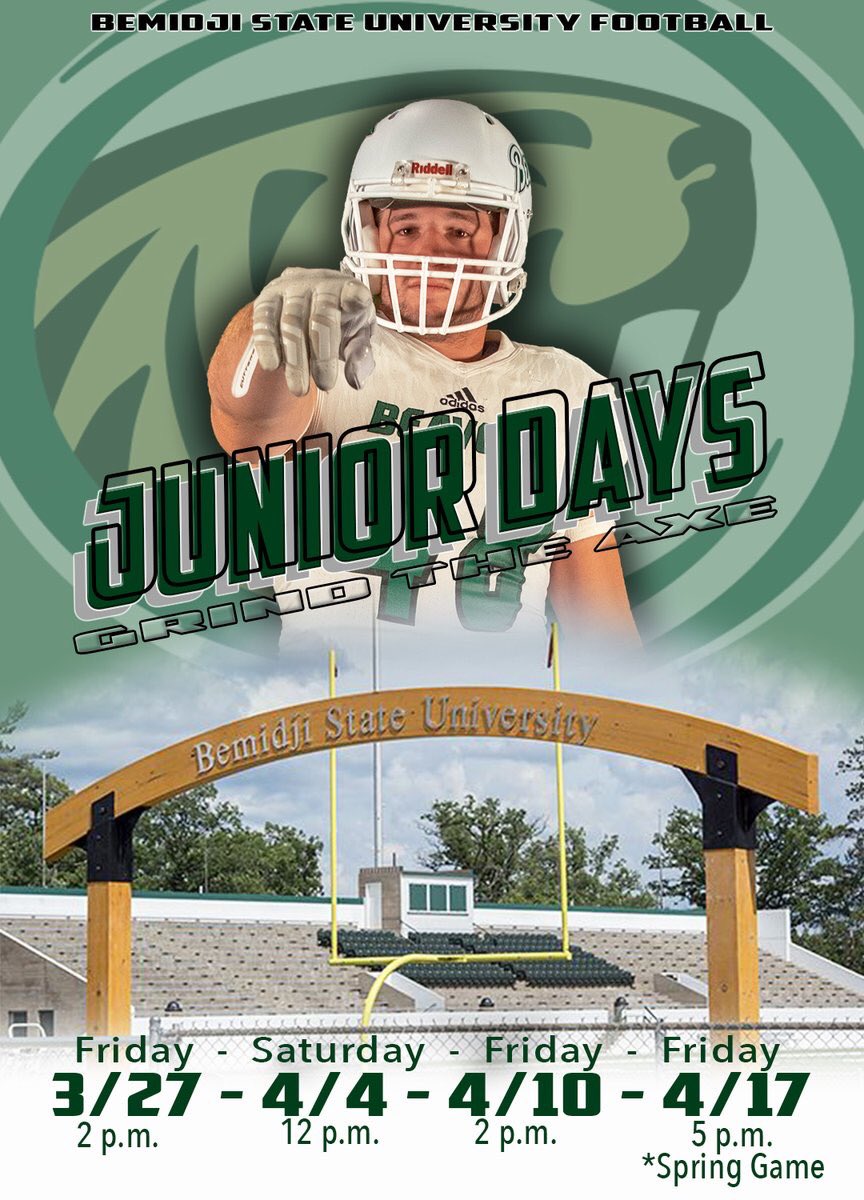 Thank you!  <a href="/KH_Pike/">Karson Pike</a> and the <a href="/BSUBeaversFB/">Bemidji State Football</a> organization for the junior day invite.  #juniorday