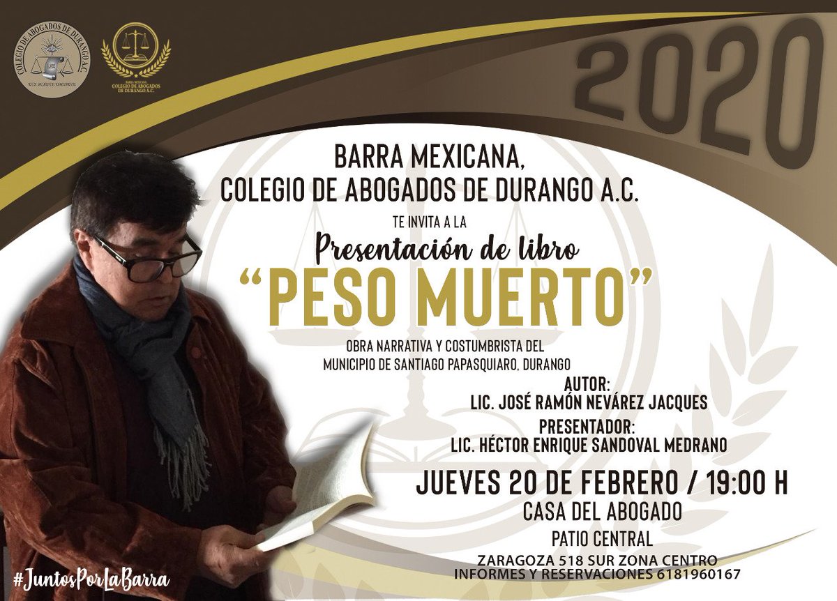 Los invitamos <a href="/BarraDurango/">Barra de Abogados de Durango</a>