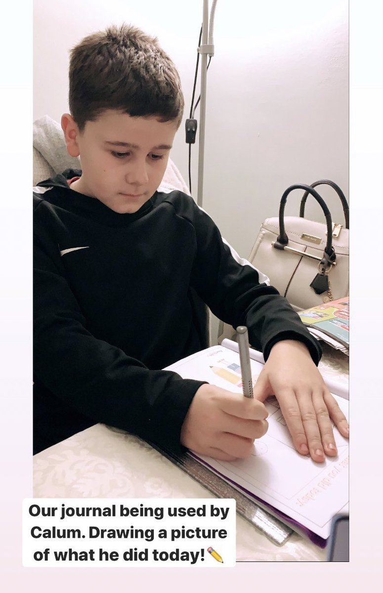 AutivityJ's tweet photo. Our prototype journal was tested today by Calum. In this picture he is drawing what he did today! Today he was at home with his dog Daisy๐๐ถ #Autism #Autivity #Journal #Activity https://t.co/RVmmv6IF1W