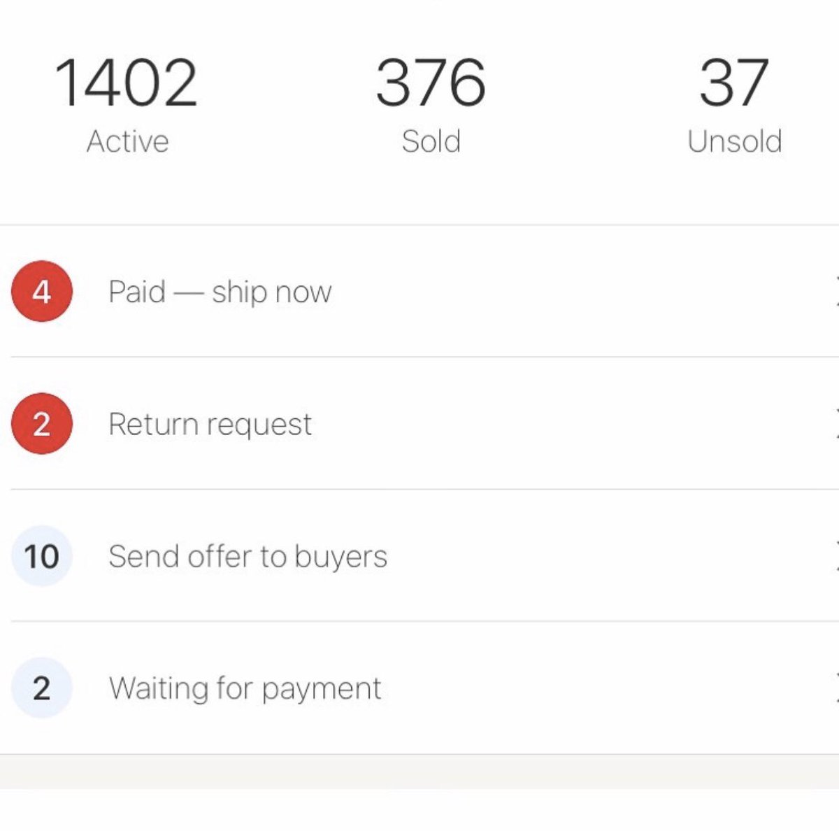 CaveFinds's tweet photo. Are you buying the right stuff? I like to compare big stores to my little store

1400 listings vs 200 listings (7x) 
380 sold vs 140 sold (3x)

scale it you see that quality over quantity is 100% important.

*Note I don’t know their average sale price so this isn’t about income* https://t.co/VuGamSUts8