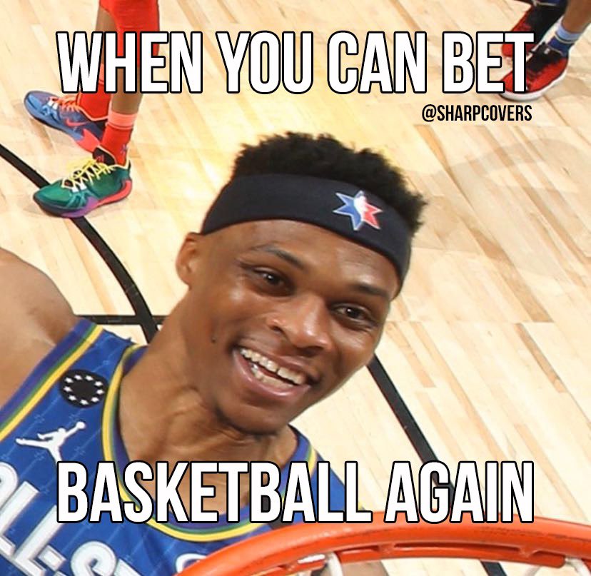 sharpcovers's tweet photo. Basketball is back! Who you betting on tonight? #thesharp #sportsbetting #sharpcovers #westbrook #sportsbook #nba #NBAAllStar https://t.co/vl4DhpvDab